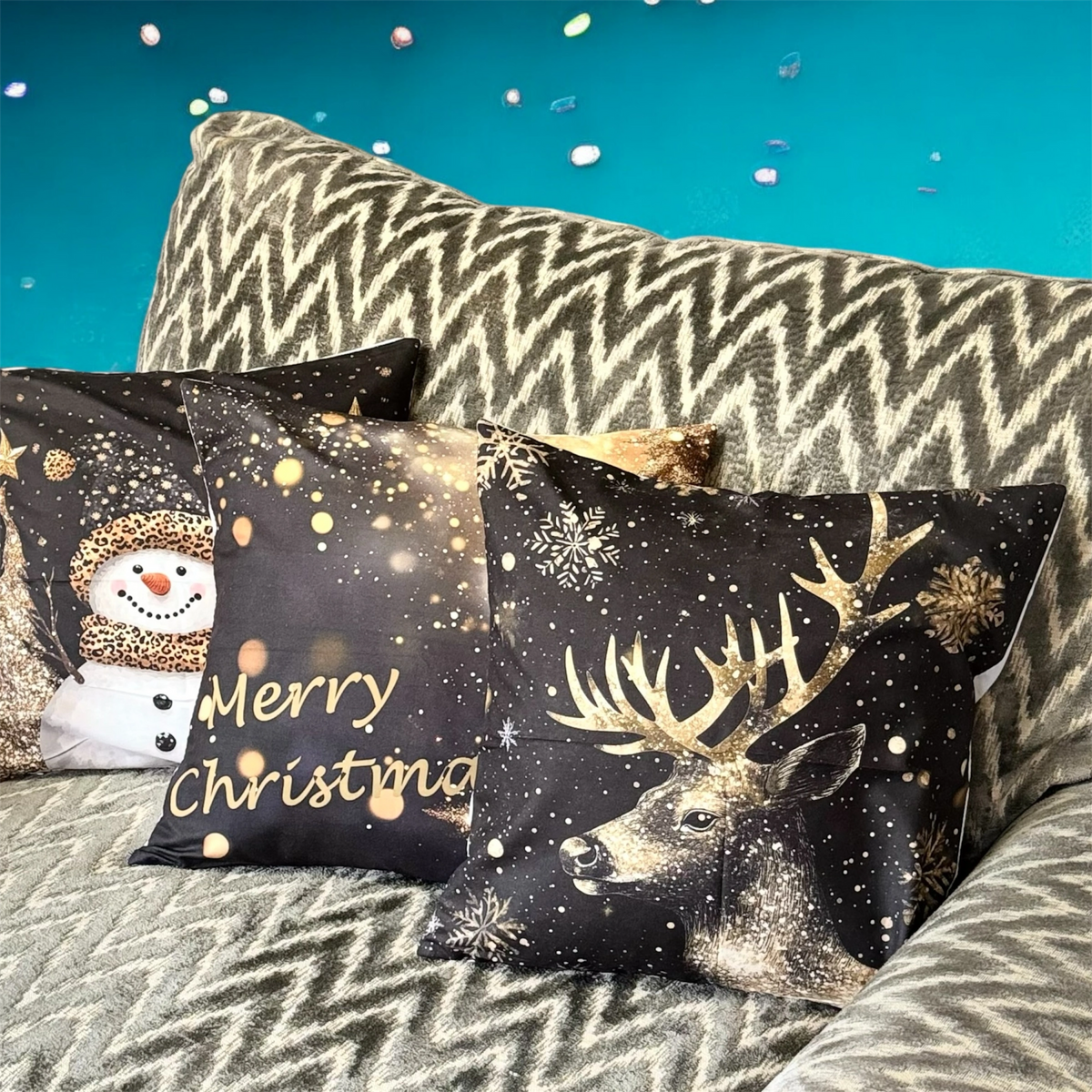 Christmas Cushion Stag